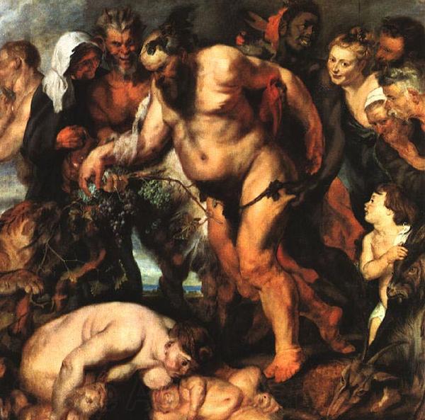Peter Paul Rubens Drunken Silenus Norge oil painting art